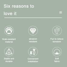 Sisal Cat Scratching Post - 4 In 1 Wooden Cat Scratcher Toy Scratch Post, Scratcher Post With Cat Turntable For Indoor Cats - Beige - View 11