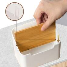 1 pièce Boîte de rangement de partition en bambou et bois, boîte de rangement multifonctionnelle et créative pour le bureau, cosmétiques, pinceaux de maquillage, papeterie, télécommande. Boîte de rangement avec compartiments multiples, partition en bambou et bois, gain d'espace, cadeau d'anniversaire, pour employé de bureau, utilisateur domestique, passionné de produits électroniques