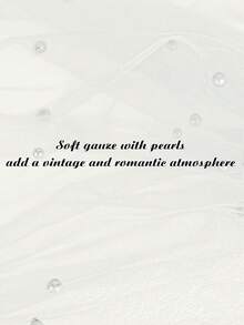 珍珠装饰桌旗,白色仿珍珠薄纱婚礼桌布,婚礼拱门装饰,婚礼/新娘送礼会装饰,派对装饰,椅套,活动背景装饰,圣诞装饰,尼龙网纱,新款珍珠镂空网纱,情人节装饰 - 彩色 - 查看 5