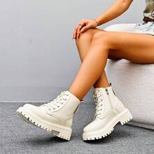 Women's Autumn/Winter Fleece Lined Short Boots, Non-Slip Mother Shoes Thick Sole Flat Short Tube Warm Black Snow Boots