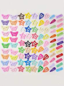 30/15pcs Assorted Colorful 3cm Small Hair Clips, Suitable For Teen Casual Fashion Hair Accessories - Multicolor - View 3