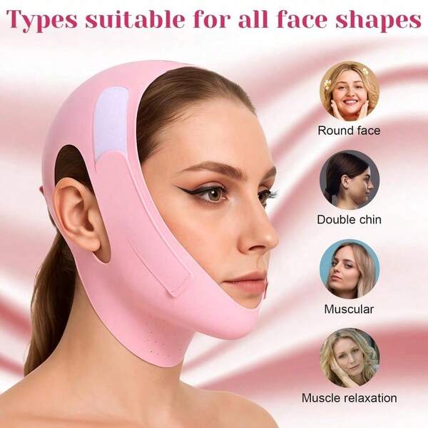 1PCS Adjustable Chin Strap , Reusable   (Purple)