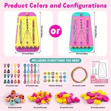 Complete DIY Craft Kit For Bracelets And Necklaces - Vibrant Handmade Jewelry Making Set With Pink/Green/Yellow Cords, Beads, Charms And Tools - Great For Teens' Creative Projects, Birthdays, Christmas And All Season Gifts, Jewelry Making Beads