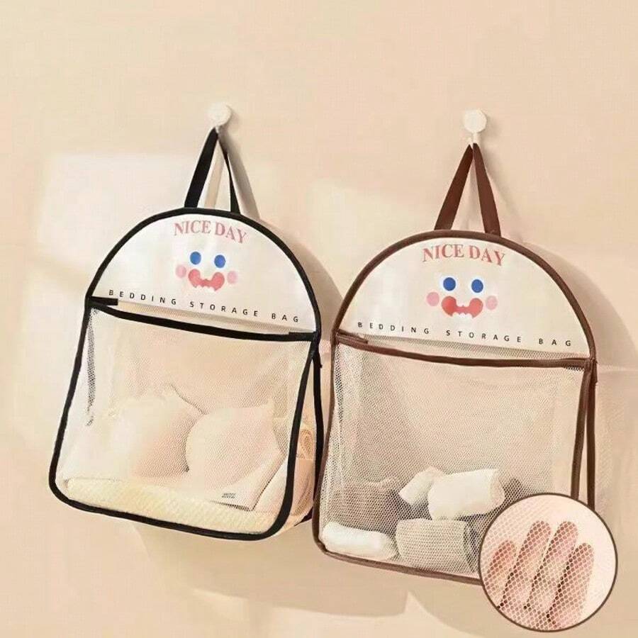1/3/5个装悬挂式网袋，衣物/袜子收纳袋，壁挂式家用悬挂网袋 - 彩色 - 查看 1