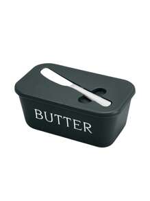 1pc Butter Dish,Butter Box,With Oil Knife,Cover,Butter Storage Container,Often Suitable For Kitchen Baking And Gift-Giving,Sealed Butter Container Covers The Countertop Or Refrigerator Can Be Cleaned In The Dishwasher