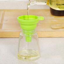 Creative Kitchen Portable Folding Multi-Function Hanging Funnel, Candy Color Funnel, Outdoor Picnic Funnel - Multicolor - View 2
