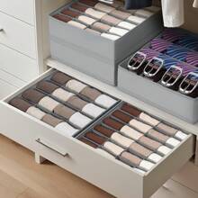 1 szt. Biały organizer na bieliznę, skarpetki, szuflada, 1 sztuka, dozownik, organizer na bieliznę, 20 przegródek, organizer na szufladę z tkaniny, pudełko do przechowywania skarpetek, bielizny, chusteczek, krawatów, dekoracji