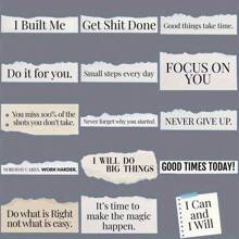 60Pcs Vintage English Tear Off Paper Creative Stickers DIY Computer And Paper Scrapbook Laptop Stickers Stationery Art Handmade