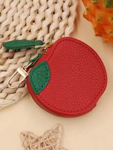 Simple And Fresh Fruit Shape Keychain Coin Purse Mini Fruit Series Strawberry Pendant Bag Car Accessories For Women Keychain For Bag - Multicolor - View 3