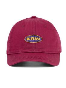 1pc Unisex BAWw Embroidered Baseball Cap Golf Dad Hat, Back To School Vintage Adjustable Washed Distressed Baseball Cap, Suitable For Baseball Games - Black - View 12