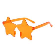 1 Pair New One-Piece Star Rimless Unisex  Party Fashion Colorful Eyewear All-Match Eyewear - Hồng - Xem 8