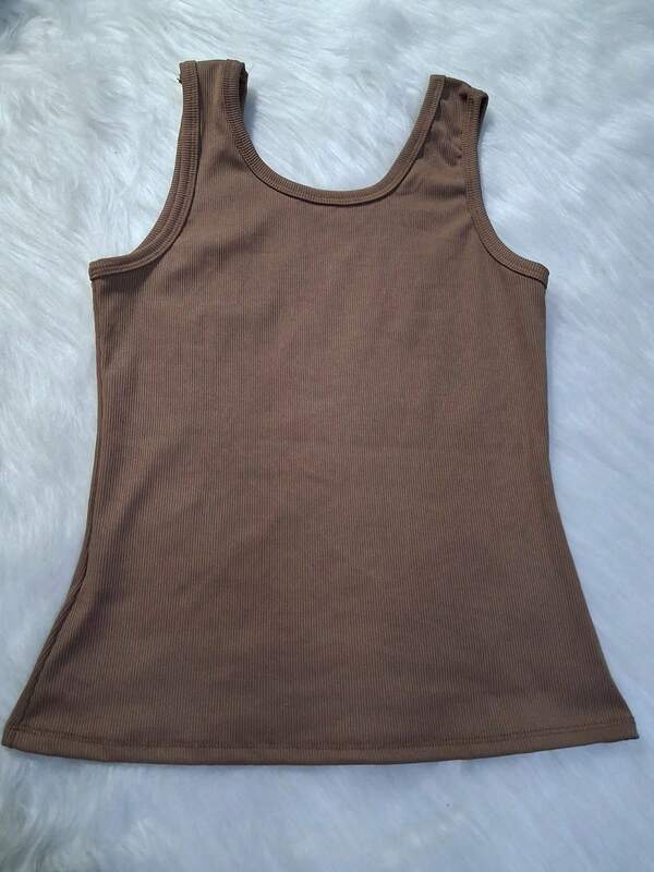 Regata Listrada Feminina Ribana Camiseta Básica  Simples    Praia