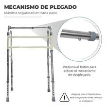 DMA ANDADERA ALUMINIO PLEGLABLE Andadera ortopédica de lujo, - Plateado - Ver 6