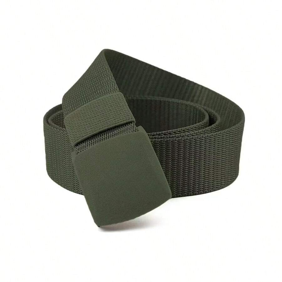 Wide Military Nylon Belt Kit With Wide Zinc Buckle And Quick Release - Army Green - View 1