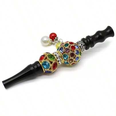 1 件豪华水烟嘴配件，可拆卸珠形烟嘴，带循环过滤器，配件，创意礼物，理想礼物选择