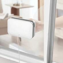 双面磁性玻璃清洁器 - 非电动手动玻璃清洁器，适用于高层建筑，采用强磁吸附设计，可安全清洁厚度达 0.5 英寸的单层玻璃 - 室内外均可使用，内外磁性玻璃清洁工具 - 彩色 - 查看 9