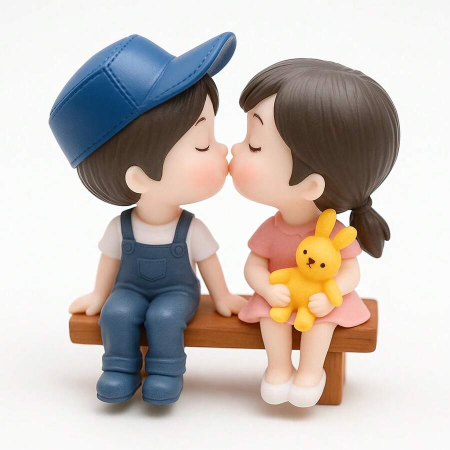 Miniatura Casal Mini Jardim E Terrários Maquete Decoração - Multicolorido - Visão 1
