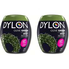 Dylon 350g Olive Green Machine Dye Pod 2 Pack, 700g - 1 - View 2