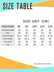 Tween Girl Letter Graphic Print Crew Neck Sweatshirt And Pants Set