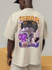 T-Shirt Oversized Streetwear Gear 5 God Of The Sun Nika Anime Piece REF 7258 FLUXOGEEK