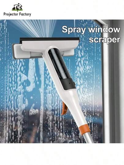 LIPETY 1pc Glass Squeegee Cleaner,3-In-1 Glass Cleaning Kit  Perfect For High Windows, Shower Doors & Car Windshields | Essential Home Cleaning Tool For All Homeowners