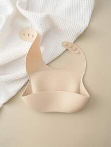 1pc Personalized Silicone Baby Bib, Adjustable Portable Infant Feeding Accessories - Multicolor - View 18