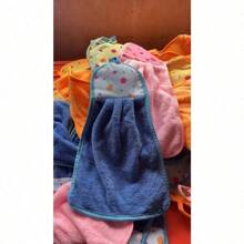 1pc Kitchen Hand Towel Hangable Hand Towel Coral Fleece Hanging Towel, Can Be Used All Year Round