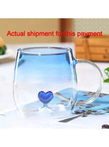 Heat Resistant Borosilicate Glass Coffee Mug With Strap, Featuring An Internally Carved Heart Design, Elegant Romantic Style Of Utensils For Tea, Latte, Cappuccino, Milk, Juice, Unique And Special Gift Idea For Valentine's Day, Birthday Or Wedding Anniversary, Ideal For Home, Kitchen And Office Use,Perfect Birthday Anniversary Valentine's Day Christmas Halloween Teacher's Day Graduation Return To School Thanksgiving Surprise
