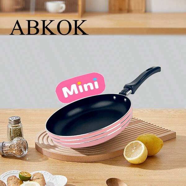 Mini 16cm Aluminum Non-Stick Frying Pan, Lightweight & Fast Heating, Suitable For Single Serving Cooking On Gas Stove
