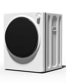 TABU 3.0 Cubic Feet ( 13 Lbs) Compact High Efficiency Electric Dryer,Multi-Mode Installation Dryer With Air Dry, Portable Dryer In White For Apartments/Bathrooms/Rv Camping, Easy Knob-Control Panel For Friendly-Use - US B Type Plug(110-127V) - View 1