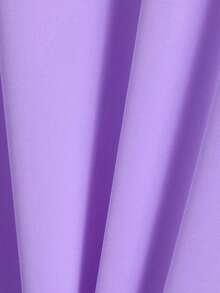 SuofeiMan New Elegant V-Neck Dress, Versatile Solid Color Slim Fit Midi Dress For Commuting & Casual Wear, Summer/Autumn - Purple - View 6