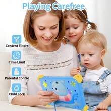 4GB RAM + 64GB ROM / Tableta de 7 pulgadas / Quad-Core 1.3GHz / Android 13 MTK8321 / Pantalla IPS HD 1280x800 / Cámara 2MP + 5MP / Batería grande de 4000mAh / Compatible con WiFi, control parental, educación y juegos