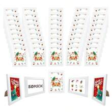 Set Of 50 Picture Frame Bulk Photo Frames Wall Mounting Simple Photo Frames Multi Picture Frames For Wall Or Tabletop Fits 4x6 White - 白色 - 查看 1