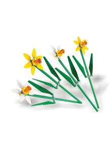 LEGO 40747 水仙花儿童积木玩具 - 周年纪念春季积木套装，完美的家居装饰，音乐/婚礼季，适合8岁及以上男孩女孩的绝佳礼物 - 彩色 - 查看 3