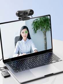 专业级 1080P 高清 USB 网络摄像头（带内置麦克风），适用于笔记本电脑和台式电脑，专为家庭在线课程、直播和高清视频会议而设计。