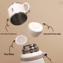 Portable Outdoor Camping Hiking Double-Walled Vacuum Flask, 316 Stainless Steel Insulated Tumbler With Rope,Hot For 8 Hours,Cold For 24 Hours,Water Bottle Lid Can Be Used As A Coffee Mug,Durable Reusable Thermal Cup, Jugs For Women And Men,Thanksgiving Gifts, Christmas Gifts, Halloween Gifts, Valentine's Day Gifts, New Year Gifts,Summer,Spring Outfits For Women,Room Deocr,Mother's Day,Mom,Mother's Day Gift,Flower,Jewelry,Mother's Day Decorations,Mother's Day Party Supplies,Women,Pink,Gift Set - Light Green - View 4