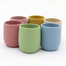 1 pieza Taza de silicona linda de 70ML para beber del bebé, material, taza para beber por sí solo para bebés - Multicolor - Ver 5