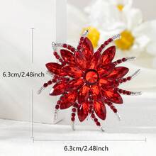 1pc - 7 Color Options Elegant Vintage Zinc Alloy Brooch, Suitable For Women's Daily, Party, DIY, Holiday Gift - XD7938 - View 3