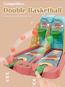 NEUSNEY 2-Player Tabletop Basketball Game, Mini Finger Flick Shooting Toy, Interactive Parent-Child Puzzle Game, Gift For Boys & Girls, Random Accessories Included - Multicolor - View 14