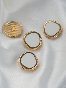 10 قطعة/مجموعة أزرار معدنية ذات ملمس مطرقة غير متماثل بطراز قديم، مناسبة للمعاطف والسترات والبدل والأزياء الرسمية، ويمكن استخدامها كأزرار زخرفية مخيطة باليد. مناسبة للملابس والأحذية والحقائب وصناديق الهدايا والإكسسوارات المجوهرة DIY، متوفرة بألوان وأحجام متعددة