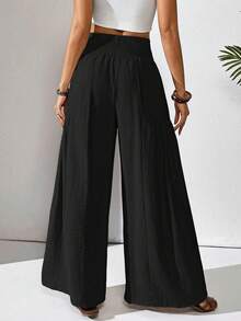 Women's Casual Wide-Leg Loose Pants, Fashionable And Suitable For Autumn - Black - View 2