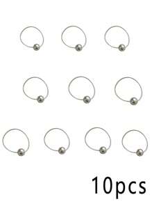 Ligas para el cabello elásticas con bolas de plata súper brillantes y doradas, scrunchies minimalistas de alta gama para coleta, scrunchies elegantes personalizados y simples, accesorios de cabello de alta elasticidad para el baño, accesorios para festivales, accesorios de otoño e invierno