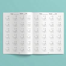 Lachilly 32 Pages Addition & Subtraction Within 20 Practice Book For Kids Preschool Kindergarten Arithmetic Workbook Handwriting Homework, Children Learning Exercises Books - Multicolor - View 12