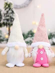 1pc Short Leg Faceless Gnome Christmas Ornaments(White/Pink/Grey),Christmas Home Room Dining Table Decoration,Christmas Tree Decoration Pendant,Home Decoration, Festive Party Decoration,Merry Christmas,Xmas Gift,Holiday Party Favors,Christmas Decoration,Christmas Party Supplies,Xmas Decor, New Year 2026 Gift