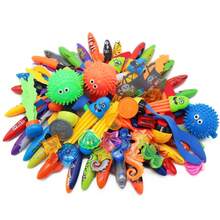 4pcs/5pcs Water Play Diving Toys Swimming Pool Treasure Hunt Diving Fish, Shark, Rocket, Water Ring, Jewel, Seaweed, Lightning Ring, Diamond Toy Set. Handpainted Colors May Have Slight Variations, Uneven Dyeing Is Normal. - Multicolor - View 7