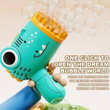 40-Hole Children's Electric Bubble Gun Toy, A Large Number Of Colorful Bubbles, Suitable For Parties, Birthdays And Outdoor Entertainment, Handheld Beach Sand Accessoriesbubble Liquid Included). - màu xanh lá - Xem 4