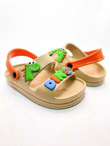 Children's Papete Sandal Men's Platform Dino Dinosaur Comfortable Soft Lightweight - 米色 - 查看 4