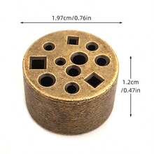 1pc 11-Hole Incense Burner, Creative Incense Holder, Alloy Mini Incense Stick Holder, Multi-Hole Incense Stick Holder, Incense Burner Base Stand For Indoor Living Room Sandalwood Supplies - Multicolor - View 8