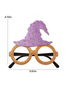 Halloween Pumpkin Glasses, Children & Adults Spooky Party Decor, Photo Prop Funny Glasses Frame, Party Mask, Halloween Glasses - Multicolor - View 7