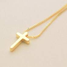 Kit 2 Classic Beaded Necklace, Combined With A Cross Necklace, Is The Choice Of Elegant Women - 金色 - 查看 5